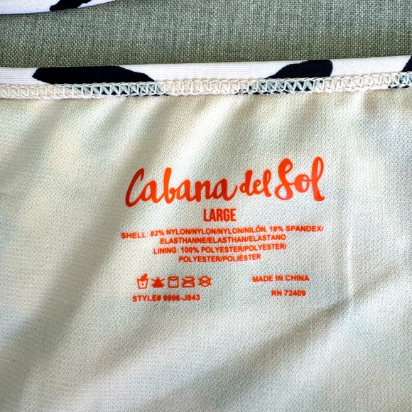 Cabana del Sol, Striped, Bikini, Size Large - Picture 4 of 4